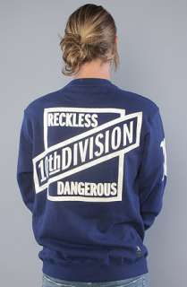 10 Deep The Reckless Crewneck Sweatshirt in Dark Blue  Karmaloop 