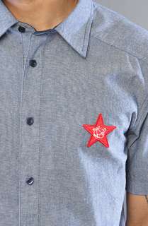 Play Cloths The King Of Hearts Buttondown Shirt in Dress Blue 