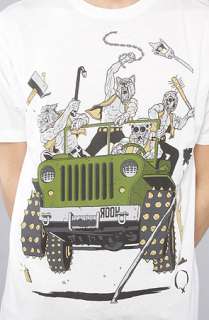Rook The Death Jeep Tee in White  Karmaloop   Global Concrete 