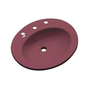 Thermocast Austin Drop In Bathroom Sink 8 in Raspberry Puree 95865 at 