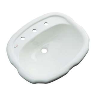 Thermocast Aymesbury Drop In Bathroom Sink 8 in Ice Gray 82880 at The 