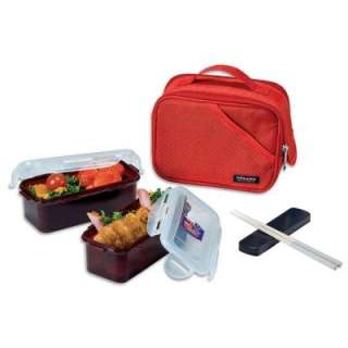 Lock and Lock Lunch Box Set W/ Red Bag HPL762DR  