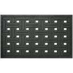 Black Cross Squares 1 ft. 6 In. x 2 ft. 6 In. Door Mat Reviews (3 