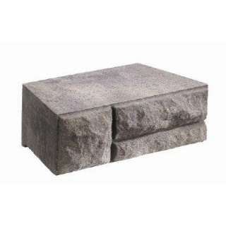   Charcoal/Tan Concrete Garden Wall Block 604707CHT 