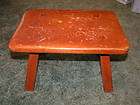 Vintage Cushman Colonial 9038 Maple Wooden 8H Step Stoop Bench w 