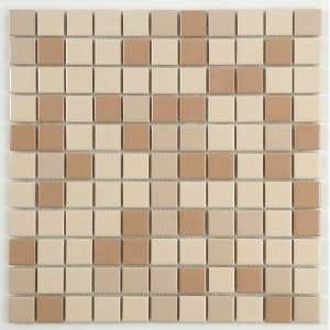 Keramik Mosaik Fliesen 2,5x2,5x0,4cm Braun Mix 0,10m²  