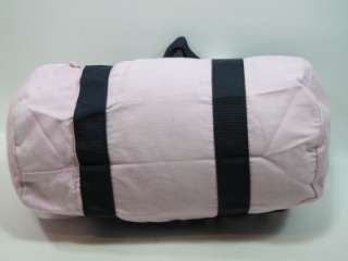 NWT Tommy Hilfiger Pink & White Mini Duffle Bag Gym Tra  