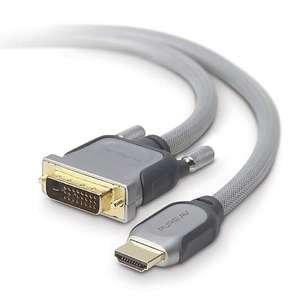 Belkin 8 Foot PureAV™ HDMI Interface to DVI Video Cable at 