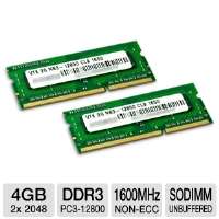 Click to view VisionTek 900454 Laptop Memory Kit   4GB (2x 2GB), PC3 