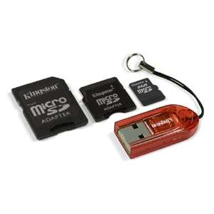 Kingston 2GB Mobility Kit   2GB microSD Card, miniSD and Full Size SD 