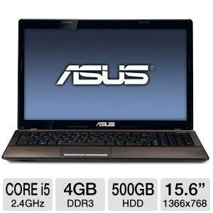 ASUS K53E BD4TD Refurbished Notebook PC   Intel Core i5 2430M 2.4GHz 