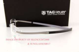   TAG Heuer Eyeglasses Frames SPRING RUBBER 0343 001 GRAY for Men  