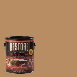 Restore Solid Acrylic Stain 1 Gal. Water Based Sandstone Exterior 