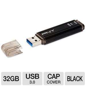 PNY P FD32GUSB30 GE USB Flash Drive   32GB, USB 3.0, Black at 