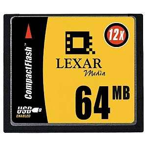 Lexar Media 64MB Compact Flash Card (12x Speed) 