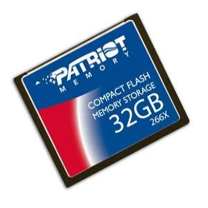 flash memory compact flash 32gb p33 7094 patriot psf32g266cf signature 