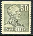 Sweden 1941 Gustav 50o Gray p12½ Vert MNH (R888)