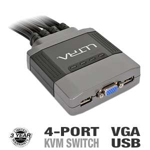 Ultra U12 40717 GammaView 4050 4 Port KVM Switch   USB, VGA, 2048 x 