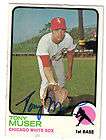 1973 Tony Muser Auto CHICAGO WHITE SOX Autographed Signed 73 Topps 