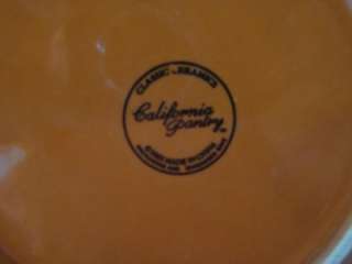 CALIFORNIA PANTRY CLASSIC CERAMIC RUST/BROWN PLATE/DISH  