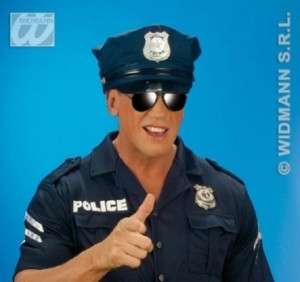 Polizeibrille Brille Polizei Cop Sonnenbrille Spiegel  
