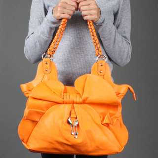   Flower Chain Bow Ruffle Women Fashion Designer Inspired Handbag  
