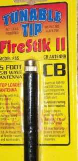 Firestik II Easy Tune CB Radio Antenna, 5 FT, Black NEW  