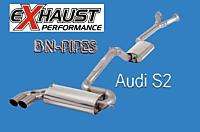 BN PIPES EDELSTAHL AUSPUFFANLAGE AUDI S2 COUPE 3B 220PS  