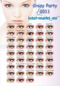 Crazy & Fun Farbige Kontaktlinsen Color Contact lenses  