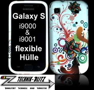   Galaxy S GT i9000/i9001 Crazy Blüte Zubehör Case/Tasche plus  