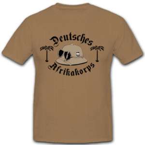 Deutsches Afrikakorps Tropenhelm DAK Wh T Shirt *2944  