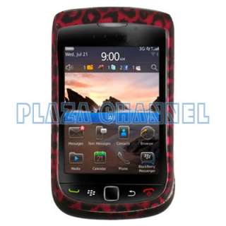 Pink Leopard Hard Plastic Phone Skin Cover Case For BlackBerry Torch 