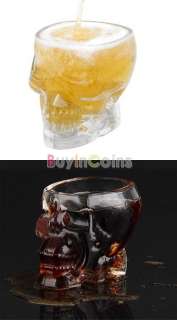 Crystal Skull Head Vodka Whiskey Shot Glass Cup Drinking Ware Home Bar 