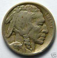 1915 D Very Fine.Buffalo Nickel#6915  