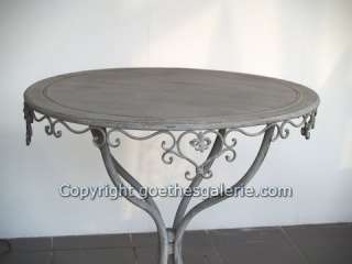 Tisch Gartentisch SHABBY Chic Metall Möbel Bistrotisch  