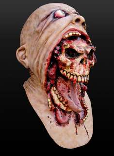 Halloween Horror Maske Zombie Leiche mit Ekel Parasit  