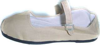 DISCONTINUED LINEN BEIGE Mary Jane Shoes Women Size 4   8, 10, 11 