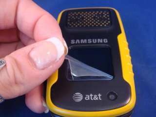 MINT Yellow Samsung Rugby A837 AT&T Camera PTT Music Rugged Cell Phone 