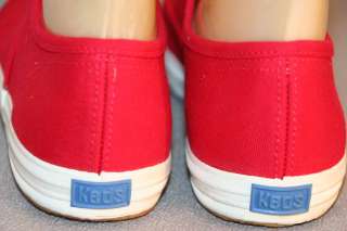 Sz 10 NEW Vtg 80s RED KEDS CANVAS TENNIS SNEAKERS NOS SHOE Brown 