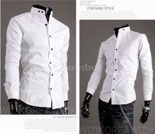   Stylish Casual Dress Slim Fit Shirts White,Black and 4 size SH43