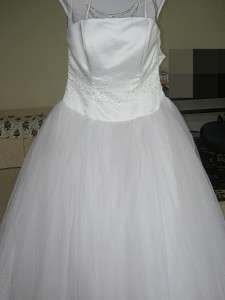   Princess Alfred Angelo 3703 White Tulle Wedding Dress Bridal Gown 12
