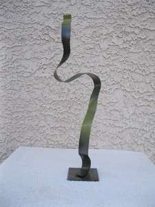 Abstract contemporary metal free standing sculpture New  