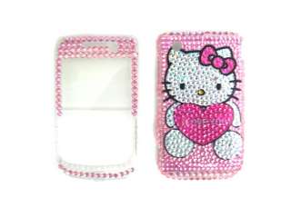   new hello kitty rhinestone bling case cover blackberry curve 9300