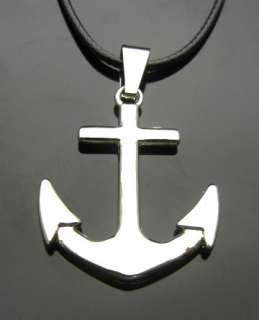 TF739 ANCHOR Stainless Steel Pendant Necklace Punk EMO Gothic  