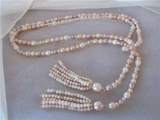   & Co. Iridesse Pink ,Lavender,White, Pearl 14K Necklace 45  