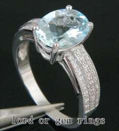   2ct Diamond 14K White Gold Pave Engagement/Promise Ring 3.51g  