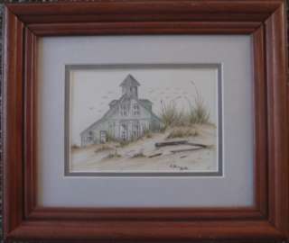 Water color painting Outer Banks North Carolina NC by Carol Perry 