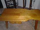 vintage country rustic coffee table with slideing drawer from either 