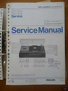Service Manual Philips TAPC 22 AH 963 HiFi,ORIGINAL  