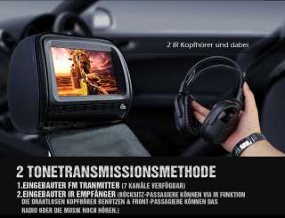 HD905** 2x 9 Kopfstütze Auto DVD Player Digital Screen LCD Monitor 